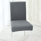 HULIANFU Waterproof Elastic Chair Cover With Back Dining Room Chair Covers Jacquard Covers For Chairs For Kitchen Wedding Hotel Banquet