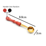 HULIANFU Vintage Stamp Wax Seal Beads Sticks Warmer Wax Sticks Melting Glue Furnace/Spoon Tool Stove Pot For Wax Seal Stamp Candle