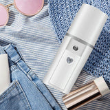 HULIANFU Portable Handheld USB Nanomist Facial Humidifier Steamer Hydrating Beauty Device
