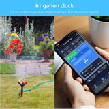 HULIANFU New Tuya Water Flow Monitor WIFI Smart Sprinkler Timer Wireless Water Saving Valve Remote Control Waterting Timer Alexa Google