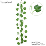 HULIANFU 2023 Green Eucalyptus Leaves Garland Wisteria Artificial Flowers Rattan Fake Plant Silk Leaf Vines For Wedding Birthday Party Decor