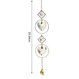 HULIANFU New Indian Style Dreamcatcher Moon Handmade Wind Chimes Wall Ornament Girls Room Decoration Feather Dream Catcher