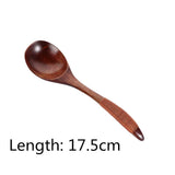 HULIANFU Natural Wooden Spoon &amp; Fork Dinner Kit Rice Soups Utensil Cereal Handmade  Home Tableware Dinnerware Cutlery For Kicthen