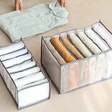 HULIANFU New Underwear Clothes Storage Box Foldable Drawer Organizers Socks Shorts Closet Wardrobe Separation Compartment Box Washable