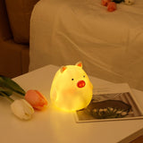 HULIANFU W&amp;G Kawaii Night Light Cartoon Creative Night Light Unplugged Bunny Decoration Bedroom Bedside Lamp Desk Lamp Home Decoration