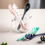 HULIANFU Silicone Pasta Noodle Spoon Pasta Scoop Colander Noodle Spaghetti Ladle Slot Spoon Heat-Resistant Tableware Kitchen Gadget
