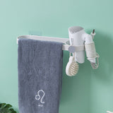 HULIANFU Towel Rack Free Punching Toilet Multifunctional Bathroom Rack Single Towel Bar Toilet Wall-mounted Storage Rack