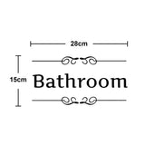 HULIANFU WC Toilet Entrance Sign Door Stickers For Public Place Home Decoration Creative Pattern Wall Decals Diy Funny Vinyl Mural Art