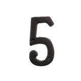 HULIANFU Metal Letters Numbers Cast Iron Decoration House Sign Doorplate DIY Cafe Wall CLH@8