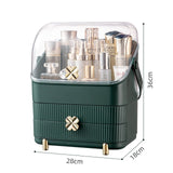 HULIANFU Large Capacity Makeup Organizer Cosmetic Storage Box Drawer Type Desktop Finishing Rack Dustproof Lipstick Beauty Mask Case