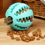 HULIANFU Toys for Dogs Rubber Dog Ball For Puppy Funny Dog Toys For Pet Puppies Large Dogs Tooth Cleaning Snack Ball Toy For Pet Products