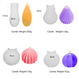 HULIANFU Silicone Candle Making Mold Geometric 3D Shape Resin Epoxy Chocolate Cake Handmade DIY Craft Mould Form for Candles