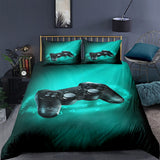 HULIANFU ROMANZO 2/3 Pcs Gamer Duvet Cover Cartoon King Queen Single Bedding Sets Kids Boys Girls Bed Set Game Quilt Comforter Covers