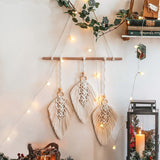 HULIANFU Macrame Dream Catcher Boho Home Decor Moon Ramadan Decoration Macrame Wall Hanging Baby Nordic Room Decoration Kids Nursery