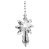 HULIANFU Modern Rainbow Crystal Angel Chakra Suncatcher Charm Window Door Wind Chimes Living Room Hanging Decorations Car Pendant