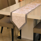 HULIANFU New Chinese high-end tablecloth flag shoes cabinet cover cloth European velvet bed runner simple color table cloth