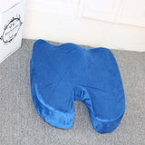 HULIANFU Orthopedic Booster Seat Cushion Memory Foam Chair Massage Pad Office Back-rest Pad Driver Pilot Headrest