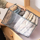 HULIANFU New Underwear Clothes Storage Box Foldable Drawer Organizers Socks Shorts Closet Wardrobe Separation Compartment Box Washable