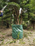 HULIANFU Large Capacity Heavy Duty Garden Waste Bag Durable Reusable Waterproof PP Yard Leaf Weeds Grass Container Storage 120L/300L/500L
