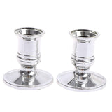 HULIANFU Iron Black Gold Plated Candle Holders Pillar Metal Plate For Wedding Party Festival Candlestick Holder Art Gift Home Decoration
