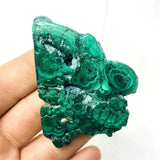 HULIANFU Natural Rock Zambian Malachite Rough Stone Specimen Home Spirit Decoration Life Crystal Gift Anti-decay and Negative Energy