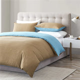 HULIANFU Modern Solid Color Duvet Cover Sets Pillowcase Quilt Covers Sets Bedding Sets for Bedroom Soft Bedclothes Double Queen King