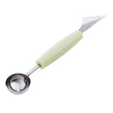 HULIANFU Kitchen Accessories Dual-head Stainless Steel Carving Knife Fruit Watermelon Ice Cream Baller Scoop Stacks Spoon Home gadgets