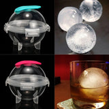 HULIANFU New 5CM Round Ball Ice Cube Mold DIY Ice Cream Maker Plastic Ice Mould Whiskey Ice Tray for Bar Tool Kitchen Gadget Accessories