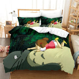 HULIANFU MY NEIGHBOUR TOTORO 3d Printed Bedding Set Duvet Cover Set with Pillowcase Twin Full Queen King Comforter Cover Sets Bedclothes