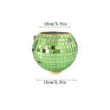 HULIANFU Retro Disco Ball Planter Basket Round Mirror Hanging Pot flower pot Wall Planter Pot Hangin Vase Desktop Decoration Balcony Vase