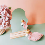 HULIANFU Korean style Makeup Mirror Ins Irregular Acrylic Decorative Mirror Wooden Base Cosmetic de maquillaje Beauty Tools Dropshipping