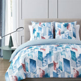 HULIANFU Topfinel Bedding Sets 100%Pure Cotton Soft Comforter Pattern Duvet Cover Pillow Shams Bedding Cover Double Single 3 PCS Bed Set