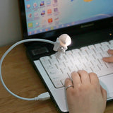 HULIANFU Portable USB Powered Night Light Astronaut Shape Reading Desk Lamp DC 5V LED Light For Computer Laptop PC Lighting Space Lovers