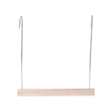 HULIANFU Natural Wooden Birds Perch Parrots Hanging Swing Cage Pendant Toys Stand Holder