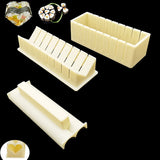 HULIANFU IYouNice 11Pcs/Set Sushi Maker Equipment Kit,Japanese Rice Ball Cake Roll Mold Sushi Multifunctional Mould Making Sushi Tools