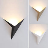 HULIANFU Modern minimalist triangle shape LED Wall Lamps  Nordic style Indoor Wall Lamps Living Room Lights 3W AC85-265V Simple Lighting