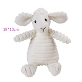 HULIANFU Plush Dog Toy Animals Shape Bite Resistant Squeaky Toys Corduroy Dog Toys for Small Large Dogs Puppy Pets Training Accessories