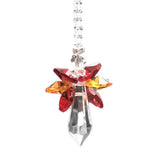 HULIANFU Modern Rainbow Crystal Angel Chakra Suncatcher Charm Window Door Wind Chimes Living Room Hanging Decorations Car Pendant