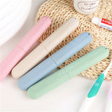 HULIANFU Travel Accessories Toothbrush Tube Cover Case Cap Fashion Plastic Suitcase Holder Baggage Boarding Portable Bathroom Accessories