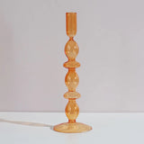 HULIANFU Nordic Glass candle holders romantic Dinner home decoration candlestick for birthday wending candle holder wax portavelas decor