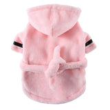 HULIANFU Pet Dog Bathrob Dog Pajamas Sleeping Clothes Soft Pet Bath Drying Towel Clothes for for Puppy Dogs Cats Pet Accessories