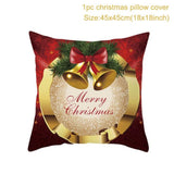 HULIANFU Santa pillowcase Happy New Year 2023 Xmas Gifts  Christmas Decor For Home Merry Christmas Ornament Navidad Natal Xmas Gifts