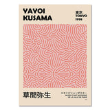 HULIANFU   Yayoi Kusama Exhibition Posters and Prints Gallery Wall Art Picture Museum Modern Canvas Painting Nordic Living Room Decoration