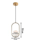HULIANFU Nordic Glass Ball Pendant Lights Industriel Hanging Lamp luxury Gold Silver Brass art Kitchen hotel hoop decor Pendant Lamp