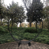HULIANFU Metal Circle Round Arch Balloon Flower Iron Ring Background Arch Frame Stand Wedding Mariage Birthday Party Backdrop Decor