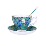 HULIANFU The New Van Gogh Art Painting Coffee Mugs The Starry Night Sunflowers The Sower Irises Saint-Remy Coffee Tea Cups