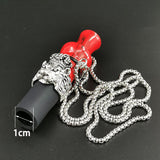 HULIANFU Reusable Hookah Mouthpiece  with Stainless Chain Strap Shisha Mouth Tips Silicon Resin Chicha Narguile Water Pipe Mouthpieces