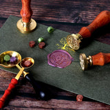 HULIANFU Retro Wood Stamp Classic 26 Letter A-z Alphabet Initial Sealing Wax Seal Stamp Ancient Seal Post Decorative Antique Stamp Gifts