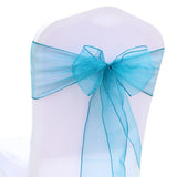 HULIANFU Wedding Decoration Organza Chair Sashes Bow For Party Christmas Halloween hotel Chair Decoration Supplies(Pack of 50pcs  pink)