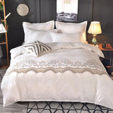 HULIANFU Northern Europe Bedding Sets Home Textile Simple Style Floral Pattern Bedclothes Duvet Cover Pillowcase Bed Sheets